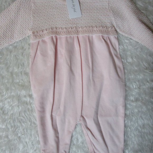 "Chant De Joie" Beautiful Baby Girl Pink Romper/Stretchie/Outfit 3-6 Months NWT - Picture 5 of 12